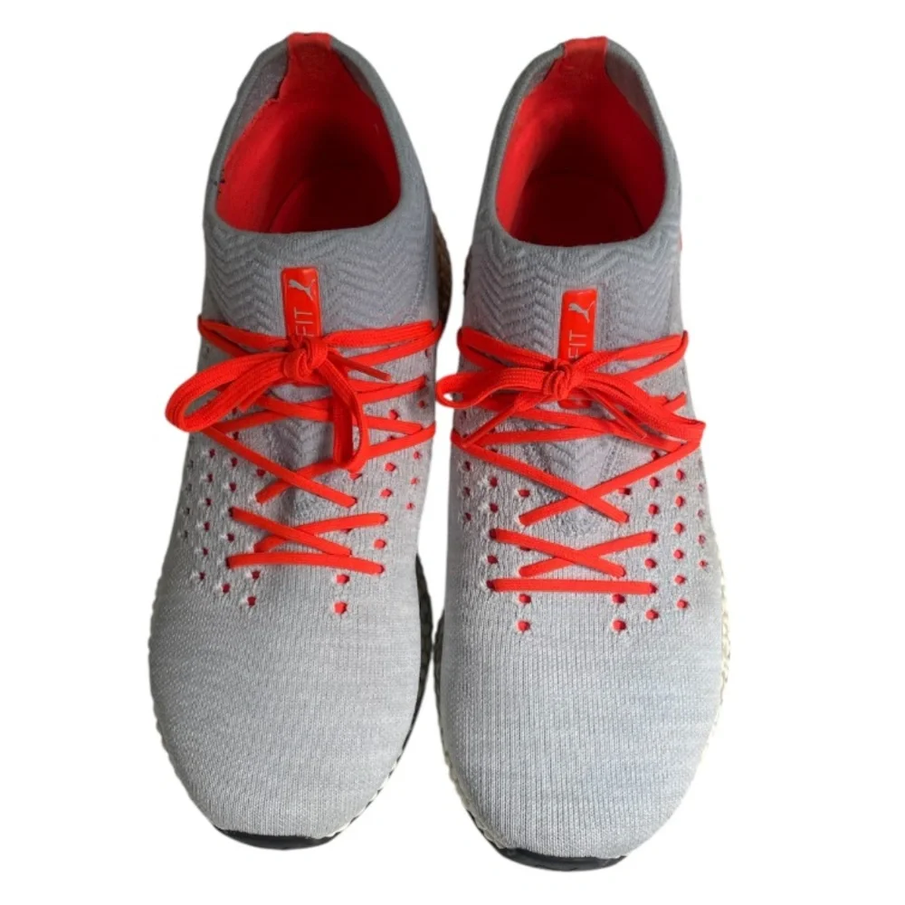 Puma Orbiter Glacial Sneakers Men’s 8.5 High Risk Red/Grey evoKNIT 105732-01